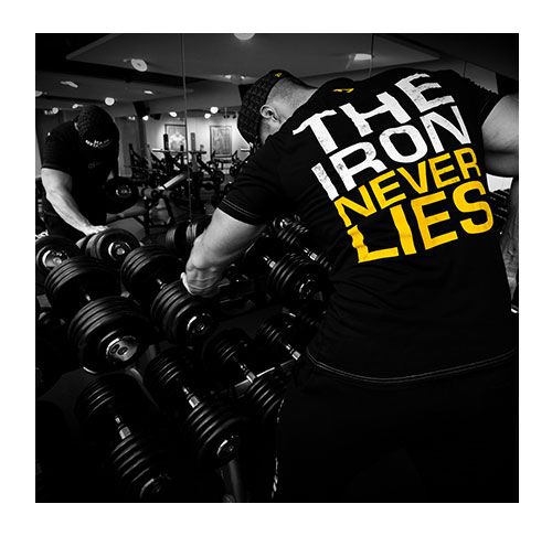 DEDICATED T-SHIRT "THE IRON NEVER LIES"